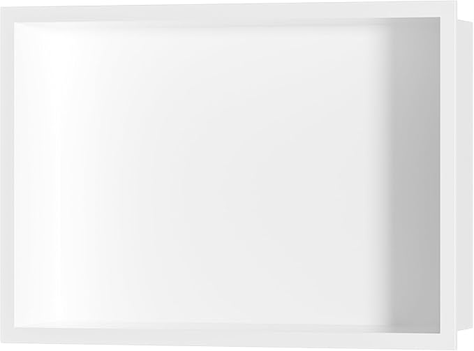Neodrain 18X12Inch Shower Niche, White Stainless Steel Wall Niche NO Tile Needed Recessed Cabinet Shower for Bathroom Storage