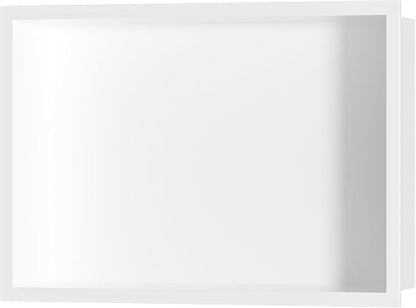 Neodrain 18X12Inch Shower Niche, White Stainless Steel Wall Niche NO Tile Needed Recessed Cabinet Shower for Bathroom Storage