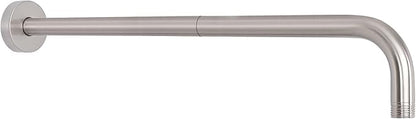 HarJue Shower Arm with Flange and Teflon Tape, Wall Mounted Shower Pipe 304 Stainless Steel Extension Arm for Fixed Shower Head & Handheld (20 Inch, Brushed Nickel)