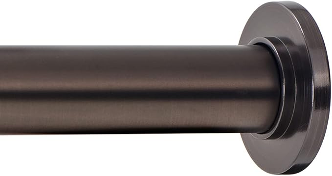Ivilon Tension Curtain Rod - Spring Tension Rod for Windows or Shower, 36 to 54 Inch. Oil Rubbed Bronze ORB