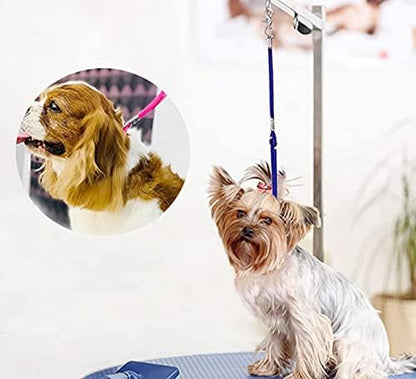 Pet Dog Grooming Loop Pet Bathing Tether Straps Heavy Duty Nylon Restraint Noose for Pet Bathing - 4 Pack 22 Inches