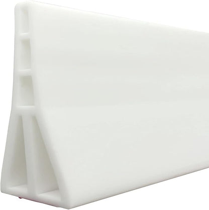 3.5" High Collapsible Shower Threshold Water Dam 39"Shower Water Splash Guard Shower Threshold Barrier Water Stopper To Keep Water In Shower Dry And Wet Bathroom