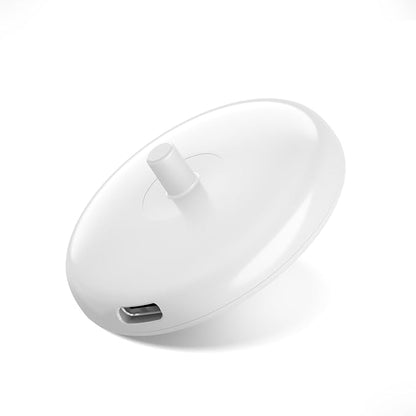 Portable Charger Base Compatible with Philips Sonicare Electric Toothbrush HX Series, Ultra-Thin Type C Travel Charger for Philips HX3000/ HX6000/ HX8000/ HX9000 Series, White