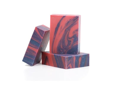 3 Pk Cotton Candy Organic Soap Bars, Handmade in USA, Natural & Cruelty Free (3 Pack, Cotton Candy)