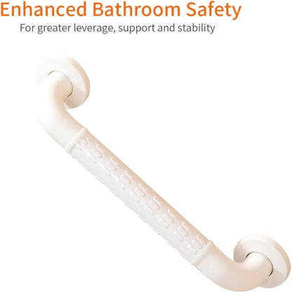 Non-Slip handrails, Stainless Steel Shower Safety Handles, Suitable for bathrooms, Elderly, Handicapped, Handicapped, and Pregnant Women (White, 23.6 1.4in)
