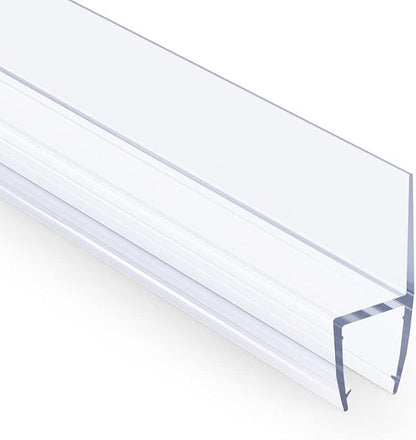 AmazerBath 5 PCS Shower Door Side Seal Strip for 3/8 Inch Glass - 15.75 Inches x 5, 5 Sections Segmented Shower Installation Kit, Frameless Glass Door Seal Strip
