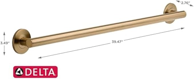 Delta Faucet 41836-CZ Contemporary Decorative Grab Bar, 36', Champagne Bronze