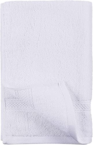 Utopia Towels 6 Pack Premium Hand Towels Set, 16 by 28 inches, 100% Ring Spun Cotton, Ultra Soft and Highly Absorbent 600GSM Towels for Bathroom, Gym, Shower, Hotel, and Spa, White