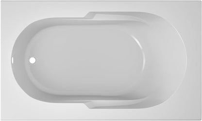 Jacuzzi SIGNATURE Acrylic Drop-In Bathtub, Soaking Sanctuary, Slip Resistant, Right Drain Placement, 60" (L) x 36" (W), Rectangle, 3-Tile Flange, White