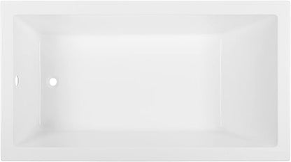 Swiss Madison Well Made Forever SM-DB570, Voltaire 60"x36" Acrylic Drop-in Bathtub, White