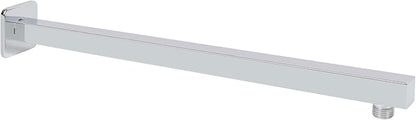 HarJue Shower Arm, Rain Shower Head Extension Extender, With Flange and Teflon Tape, Made of Thicken Stainless Steel for Bathroom Rainfall Shower (20 Inch, Chrome)