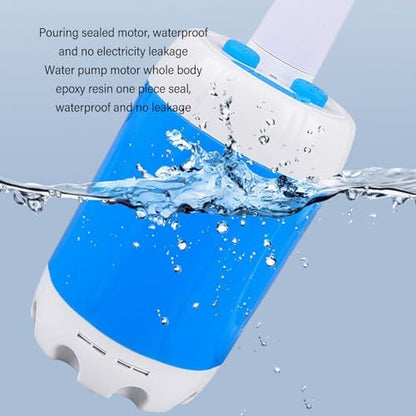 SUNGOOYUE Portable Camping Shower with 4000mAh Battery USB Rechargeable Waterproof Pump 60min Runtime Outdoor Shower for Hiking Beach RV