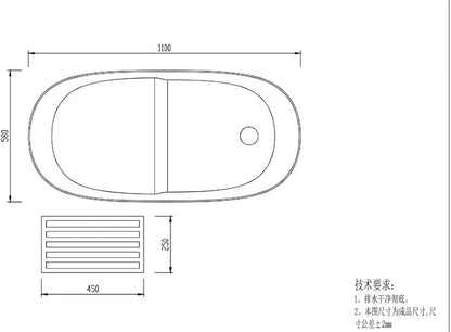 43" Stone Resin Janpanese Soaking Tub, Freestanding Deep Soaking Bathtub with Seat Desgin,Toe-tap Chrome Right Drain, Slotted Overflow, cUPC Certified, in Matte White AMG026-1100