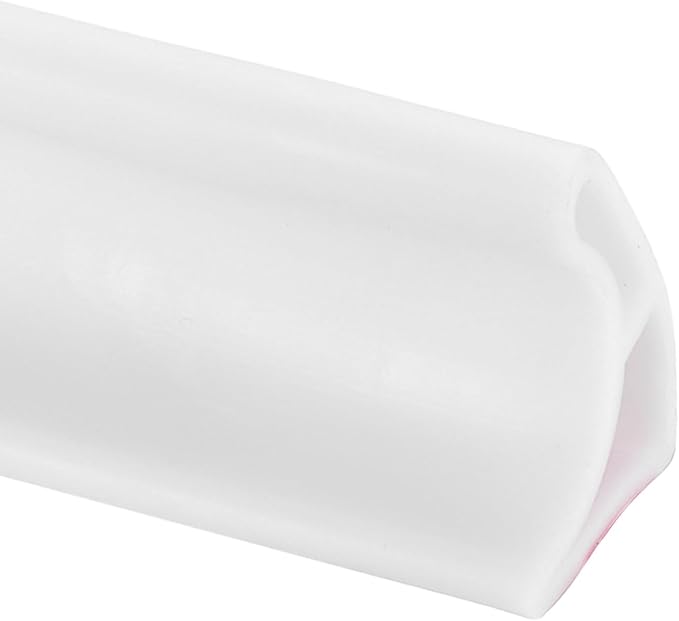 uxcell Shower Water Barrier, 67" TPE Splash Guard Shower Water Stopper Retention System for Bathtub Sink Washing Machine Dry and Wet Separation, 1.18"W x 1.77"H, White