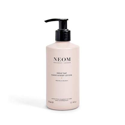 Neom – Great Day Hand & Body Lotion, 300ml | Wild Mint & Mandarin | Nourish and Soften, Zesty Fragrance