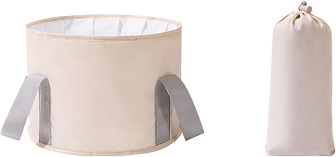 VALINK Collapsible Foot Bath Basin for Soaking Feet, Portable Foot Bath Tub Bag with Handles,travel washbasin for Travel Camping