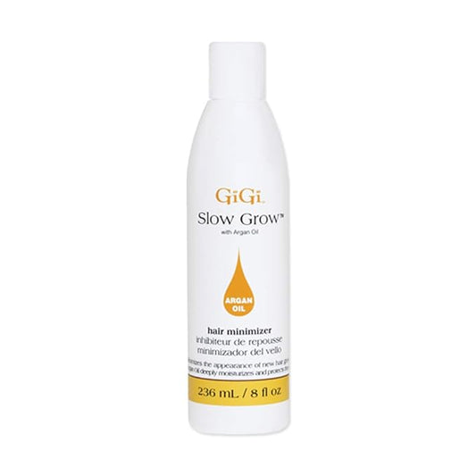 GiGi Post Waxing Treatment, Slow Grow Hair Inhibitor Lotion with Argan Oil, Hair Growth Minimizer for Men and Women, 8 oz, 1 Pack