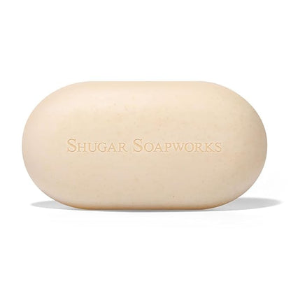 Shugar Soapworks Oatmeal & Honey 5 oz Beauty Bar Soap 8-Pack | Plant-Based Vegan Formula | Sulfate & Paraben Free | Gentle Exfoliating Cleanser with Finely Ground Oatmeal Flakes