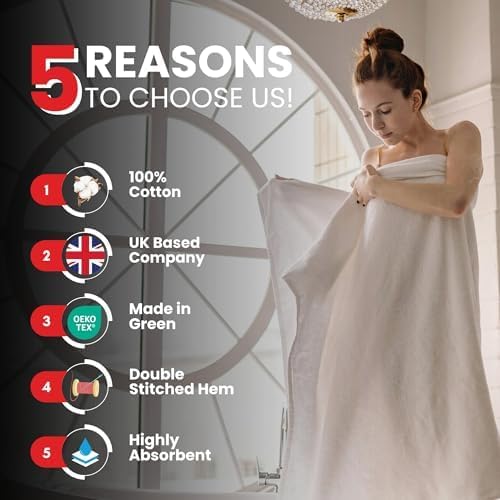 Infinitee Xclusives– Luxury Bath Sheets Towels – 2 Pack 600 GSM (35X70 Inches)– 100% Ring Spun Cotton Large Bath Towels for Bathroom (Eloquent Blue, Bath Sheet Pack of 2)
