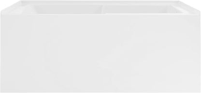 Voltaire 48" x 30" Right-Hand Drain Alcove Integrated Armrest Bathtub with Apron