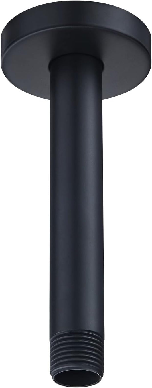 RP61058-BL Replacement for 6 inches Anti-leakage Ceiling Wall Mounted Shower Arm and Flanged for American Standard, Matte Black