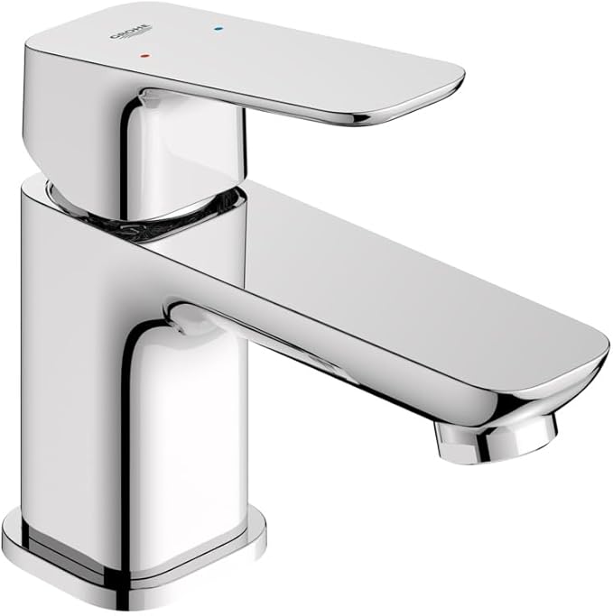 Grohe 1018970000 Cubeo Single Hole Single Handle XS-Size Bathroom Faucet, 1.2 GPM, Starlight Chrome