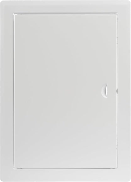 8 x 12 Inch White Access Panel – Metal Rectangular Wall & Ceiling Access Door for Plumbing Electrical HVAC – Easy Install Indoor Panel for Drywall, Home Improvement and Maintenance
