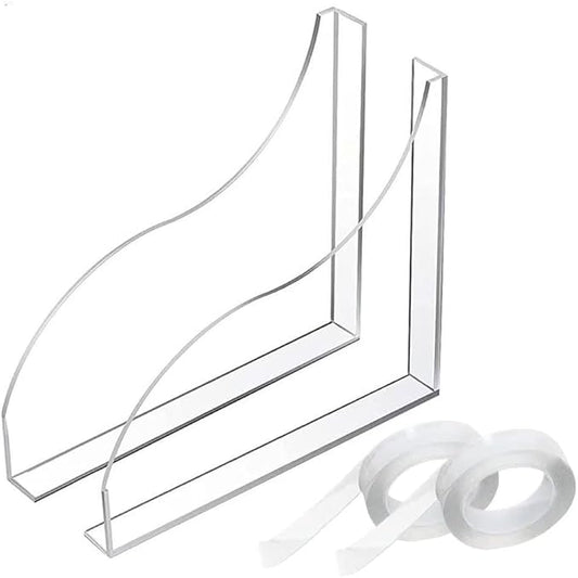 2 Pcs Bathroom Shower Splash Guard for Tub, Bathtub Water Guards, Shower Water Guard for Bathtub Shower Guards Removable, Bathtub Water Splash Guards Corner Guards to Keep Water in Shower Bath