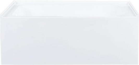 Swiss Madison Well Made Forever SM-AB549 Voltaire Alcove Tub 54" x 30" with Armrest in Glossy White