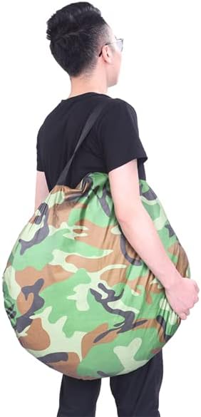 4x4ft Pop Up Privacy Shower Tent with Top Window, 3.6lbs Liightweight Dressing Room, Portable Toilet Stall with Carry Bag for Camping, Beach, Outdoors (Camouflage)