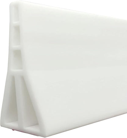 3.5" High Collapsible Shower Threshold Water Dam 78"Shower Water Splash Guard Shower Threshold Barrier Water Stopper To Keep Water In Shower Dry And Wet Bathroom