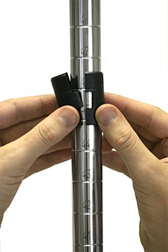 Omega 21" Deep x 30" Wide x 74" High 3 Tier Chrome Starter Shelving Unit