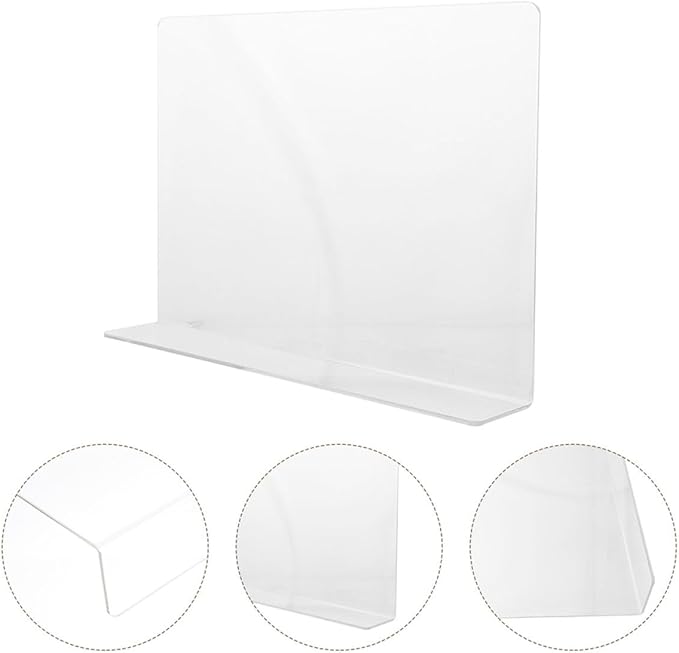 Acrylic Splash Guard for Kitchen Sink, Freestanding Splash Panel Barrier Behind Faucet, Suitable for Bathroom and Bathtub,