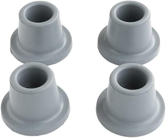 Shower Chair Tips Replacement Heavy Duty 4 Pack, Gray, 1 1/8’’ Rubber Tips for Bath Chair, Shower Stool and Tub Transfer Bench, Non Slip Leg Tips Rubber Feet