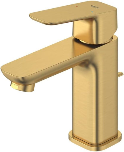 Grohe 101898GN00 Cubeo Single Hole Single Handle S-Size Bathroom Faucet, 1.2 GPM, Brushed Gold