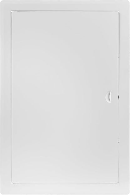 10 x 16 Inch White Square Metal Plumbing Access Panel - Indoor Wall Access Door for HVAC, Wall, Ceiling, and Drywall with Panel - Opening Box Door Cover - Easy to Instal