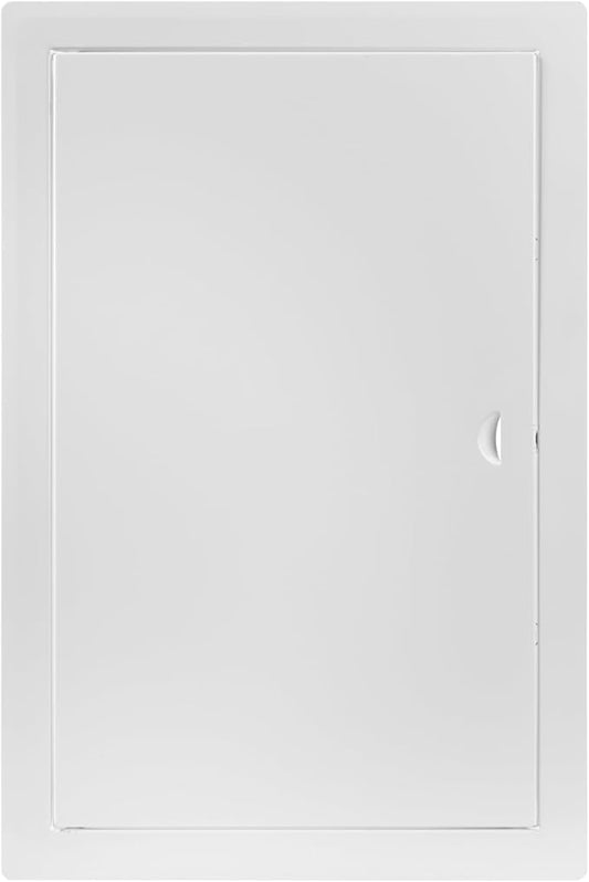 10 x 16 Inch White Square Metal Plumbing Access Panel - Indoor Wall Access Door for HVAC, Wall, Ceiling, and Drywall with Panel - Opening Box Door Cover - Easy to Instal
