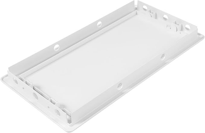 6x12 Inch White Access Panel – ABS Plastic Rectangular Wall & Ceiling Access Door for Plumbing Electrical HVAC – Easy Install Indoor Panel for Drywall, Home Improvement and Maintenance