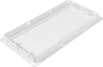 6x12 Inch White Access Panel – ABS Plastic Rectangular Wall & Ceiling Access Door for Plumbing Electrical HVAC – Easy Install Indoor Panel for Drywall, Home Improvement and Maintenance