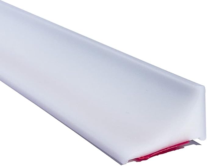78 Inch Shower Threshold Water Dam Barrier,Shower Dam Water Stopper for Frameless Shower Door Bottom,Silicone Splash Guard for Kitchen Bathroom Sink Counter,for Wet and Dry Separation,White