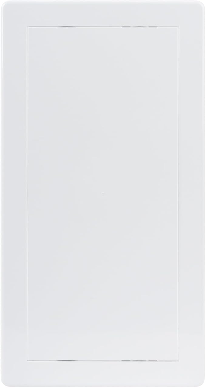 6x12 Inch White Access Panel – ABS Plastic Rectangular Wall & Ceiling Access Door for Plumbing Electrical HVAC – Easy Install Indoor Panel for Drywall, Home Improvement and Maintenance