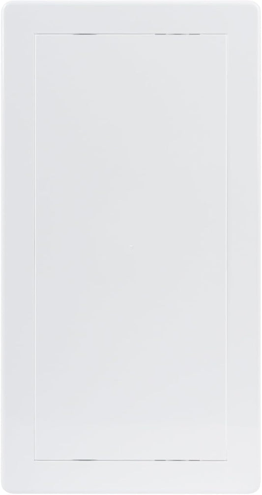 6x12 Inch White Access Panel – ABS Plastic Rectangular Wall & Ceiling Access Door for Plumbing Electrical HVAC – Easy Install Indoor Panel for Drywall, Home Improvement and Maintenance
