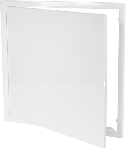 Vent Systems 16" x 16" Inch White Galvanized Steel Access Panel – Durable Access Door for Drywall, Wall or Ceiling – Easy Service Panel for Plumbing, Electrical, HVAC, and Maintenance Openings
