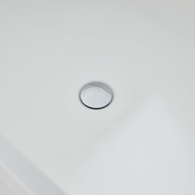 Cpingao 71" Stone Resin Freestanding Bathtub, Contemporary Oval Solid Surface Soaking Stand Alone Tub, Matte White, Drain & Overflow Included 8816-1800