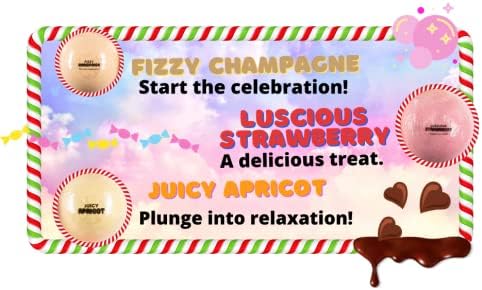 Sweet Escape Candy Fruity Juicy Sweet Treat Bomb Bath Fizzers Bath Bomb Gift Set for Women - 9 Large Bath Bombs Aromatherapy Luscious Fragrance Bath Gift Set