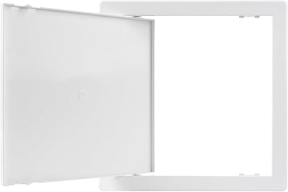 10x10 Inch White Access Panel – ABS Plastic Square Wall & Ceiling Access Door for Plumbing Electrical HVAC – Easy Install Indoor Panel for Drywall, Home Improvement and Maintenance