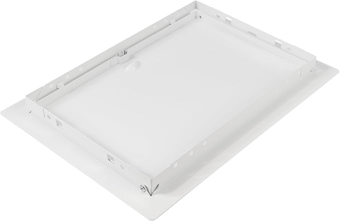8 x 12 Inch White Access Panel – Metal Rectangular Wall & Ceiling Access Door for Plumbing Electrical HVAC – Easy Install Indoor Panel for Drywall, Home Improvement and Maintenance