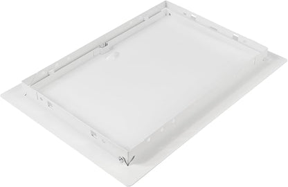 8 x 12 Inch White Access Panel – Metal Rectangular Wall & Ceiling Access Door for Plumbing Electrical HVAC – Easy Install Indoor Panel for Drywall, Home Improvement and Maintenance