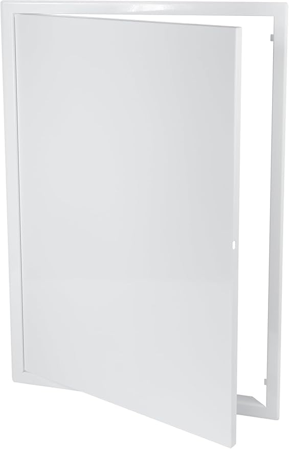 Vent Systems 16'' x 24'' Inch White Metal Access Panel with Click Function - Easy Access Doors - Access Panel for Drywall Wall Ceiling - Electrical and Plumbing Service Door - Crawl Space Doors