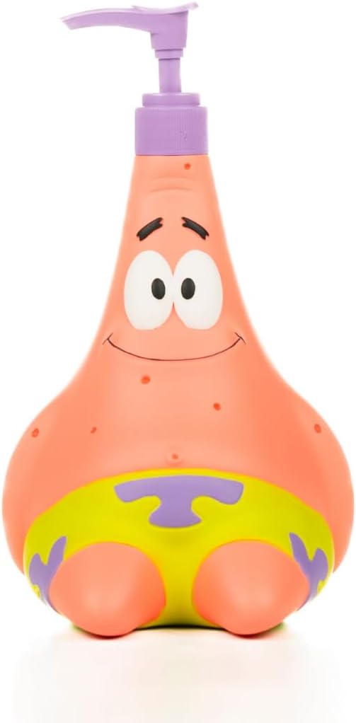 Spongebob Squarepants Patrick Star Soap/Lotion/Hand Sanitizer Resin Pump Dispenser, 13 Ounces, (Officially Licensed Product) by Franco Collectibles